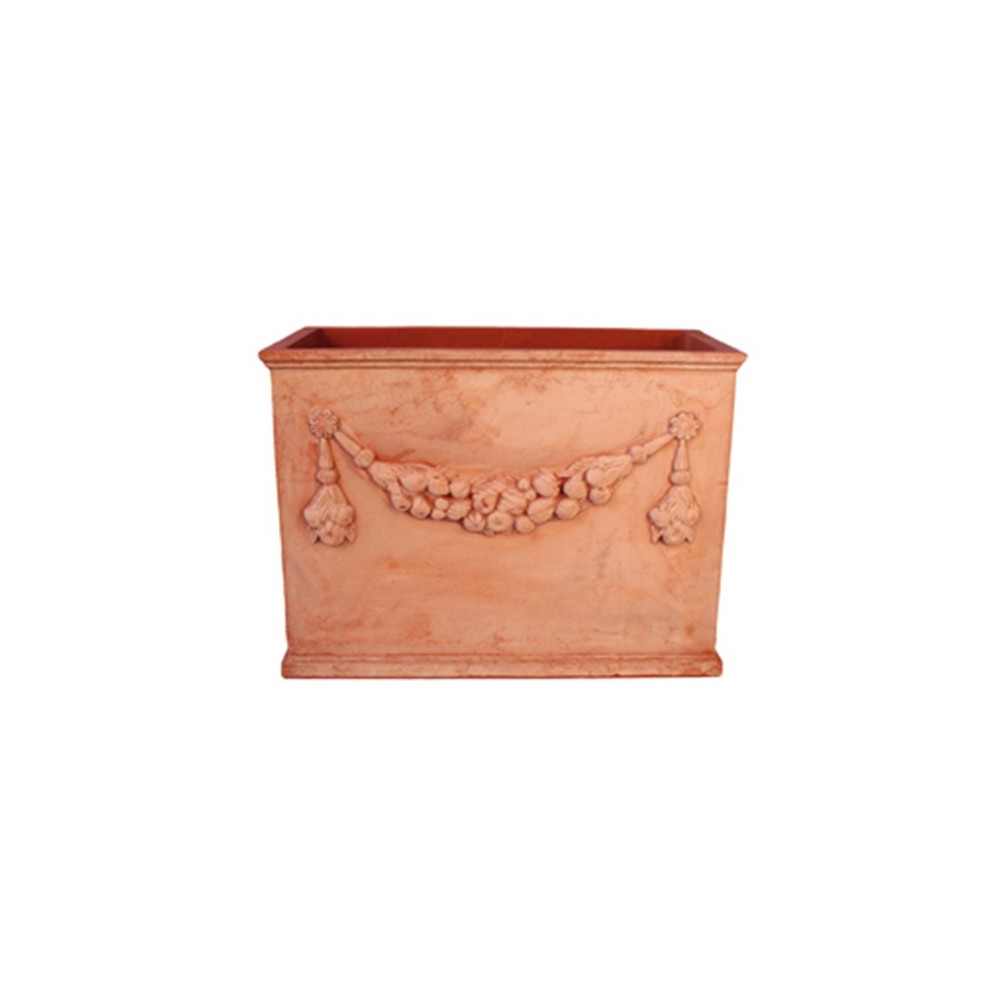 Festooned Terracotta Box from Impruneta